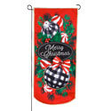Buffalo Check Ornaments Textile Garden Banner (12-1/2 in. x 28 in.)