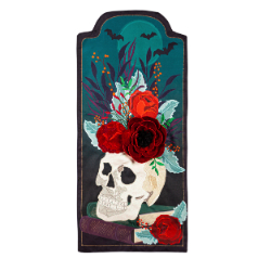 Halloween Floral Everlasting Impressions Textile Decor, EE14L11001XL