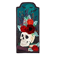 Halloween Floral Everlasting Impressions Textile Decor, EE14L11001XL