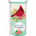 Spring Floral Cardinal Textile Extended Garden Banner, EE14L9667XL