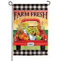Farm Fresh Flower Truck Suede Garden Flag EE14S10003G