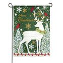 Merry Christmas Reindeer Garden Suede Flag (12-1/2 in. x 18 in.), EE14S10081BLG