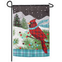 Cardinal Suede Garden Flag (12-1/2 in. x 18 in.), EE14S10535G