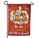 Give Thanks to the Lord Suede Garden Flag, EE14S8659BLG