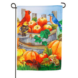 Apples and Pumpkins Garden Suede Flag EE13S9992H