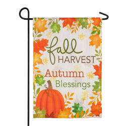 Gather Fall Leaves Strie Garden Banner, EE14T11000G