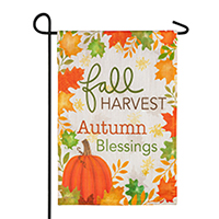 Gather Fall Leaves Strie Garden Banner, EE14T11000G