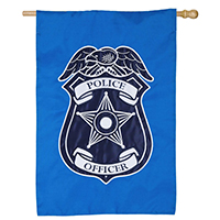 Police Department Applique House Banner, EE158609