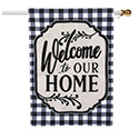 Classic Welcome Home Applique House Flag (28 in. x 44 in.)