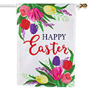 Easter Floral Applique House Flag (28 in. x 44 in.), EE159243H