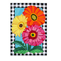 Gerbera Daisy Trio Applique House Flag (28 in. x 44 in.), EE159253H