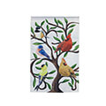 Songbirds in Tree of Life Appliqued Polyester House Flag (28 in. x 44 in.), EE159262SAH