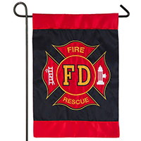 Fire Department Applique House Banner, EE158608
