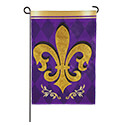 Fleur De Lis Applique Garden Flag (12-1/2 in. x 18 in.), EE169211SAG