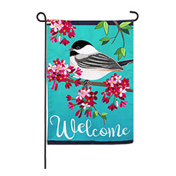 Spring Chickadee Applique Garden Flag (12-1/2 in. x 18 in.), EE169235G