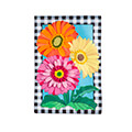Gerbera Daisy Trio Applique Garden Flag (12-1/2 in. x 18 in.), EE169253G