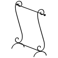 Scroll Garden Banner Stand