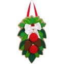 Holiday Foliage Burlap Door Hanger EE2DHB1076BL