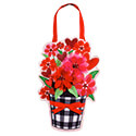 Buffalo Check Flower Pot Door Hanger, EE2DHB1809