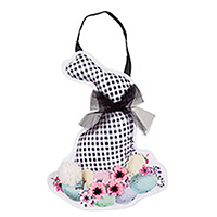 Buffalo Check Bunny Door Hanger, EE2DHB1828