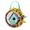 Forsythia and Birdhouse Door Hanger, EE2DHB1833