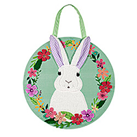 Gingham Bunny Door Hanger, EE2DHB2364