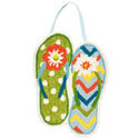 Flip Flops Hooked Door Hanger EE2DHP1715