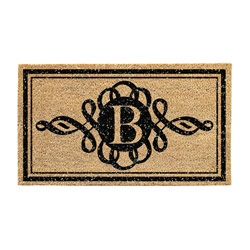B Monogram Scroll Coir Mat, EE2RM235BBL