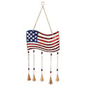 American Flag Beaded Wind Chime 2WC1960