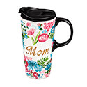 Mom Ceramic Travel Cup With Metallic Accents 3CTC6041M