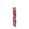 Plaid Patriotic Geraniums Sublimated Windsock, EE40S1134