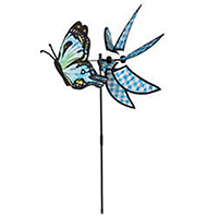 Butterfly Fields Blue Pinwheel Spinner, EE45451B