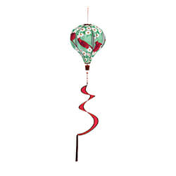 Cardinal Flying Animated Burlap Balloon Spinner