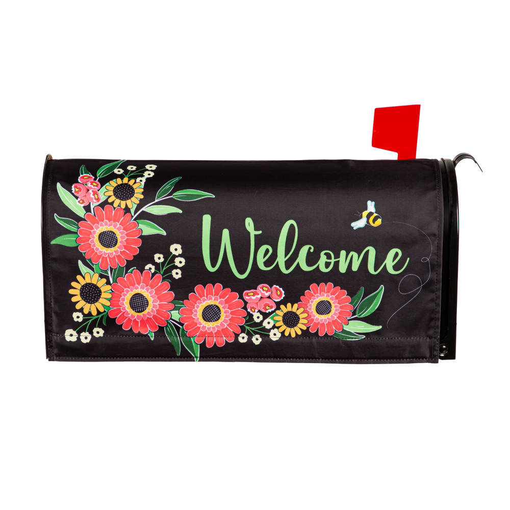 Summer Hops Wreath Magnetic Mailbox Cover – Standard Size 18x21 Inch Buffalo Plaid Decor - View #10