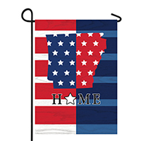 Patriotic State of Arkansas Garden Suede Flag, EE8S0072MIYG