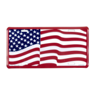 Waving United States Flag License Plate, EEILP0528