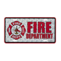Fire Department License Plate, EEILP0671