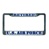 Retired US Air Force License Plate Frame, EEILP3919