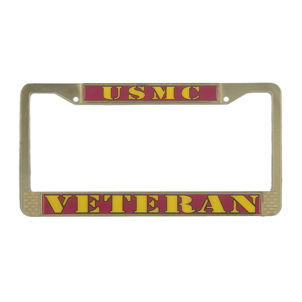 Veteran US Marine License Plate Frame