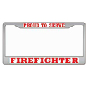 Firefighter License Plate Frame, EEILP3937