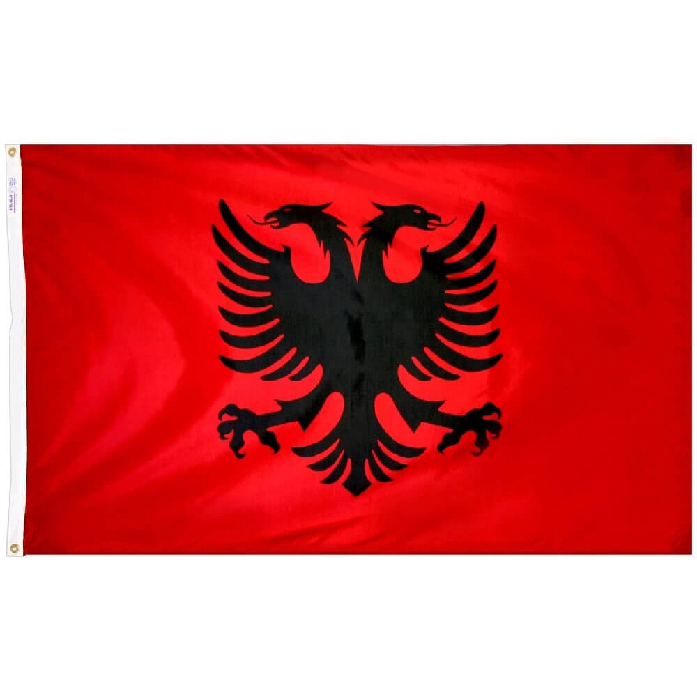 Albania Economy Polyester Flag (2 ft. x 3 ft.), FALBA23P