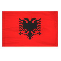 Albania Flag with Pole Hem