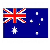 Australia Flag with Pole Hem