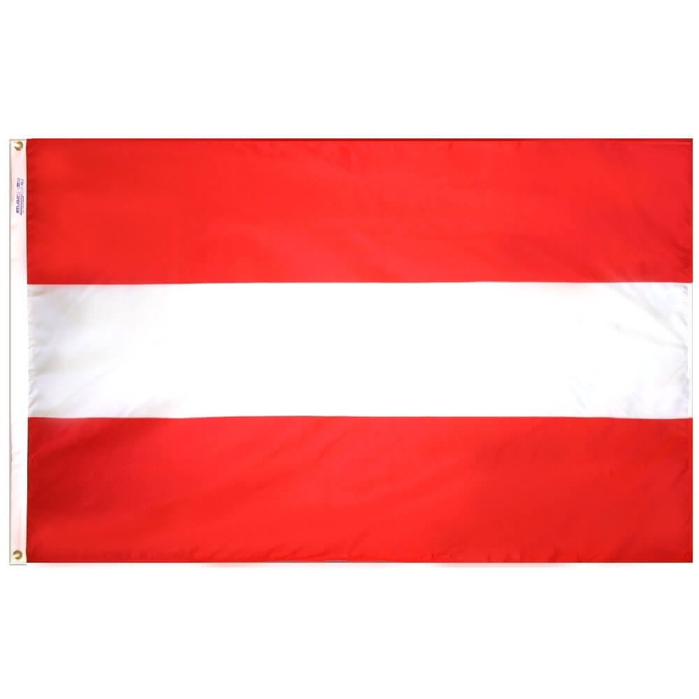 Austria Civil Economy Polyester Flag (3 ft. x 5 ft.), FAUSTR35P