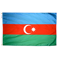 Azerbaijan Economy Polyester Flag (3 ft. x 5 ft.), FAZER35P