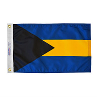 Bahamas Appliqued Nylon Flag (16 in. x 24 in.), FBAHA1624A