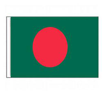 Bangladesh Flag with Pole Hem