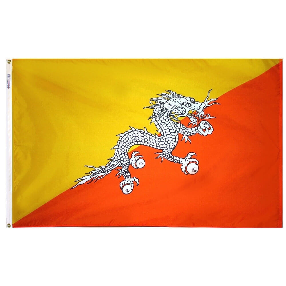 Bhutan Economy Polyester Flag, FBHUT35P