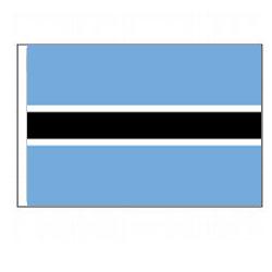 Botswana Flag with Pole Hem, FBPP0000009798