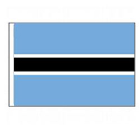 Botswana Flag with Pole Hem